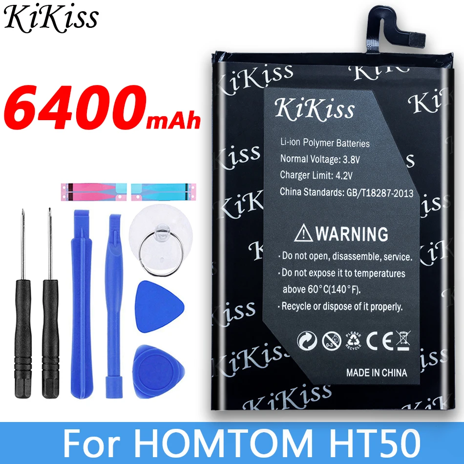 6400 мА/ч большая Мощность Новый Батарея для 5 дюймов Homtom HT50 мобильный телефон |