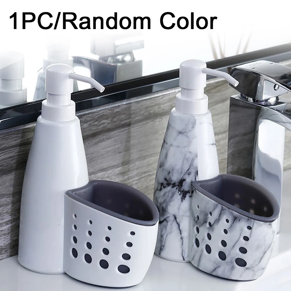 Soap Dispenser Set New Multifunction Kitchen Bathroom Liquid Detergent Storage Box Rack Cleaning Sponge Drainboard Soap Holder