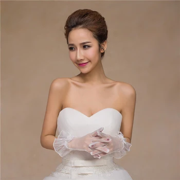 

All-Finger lady Etiquette wedding Gloves show party Ceremony Uniform size Accessory Gloves