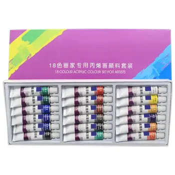 

24 Colors 12ML Tube Acrylic Paint set Art Painting Drawing Tools For Kids DIY K1AB