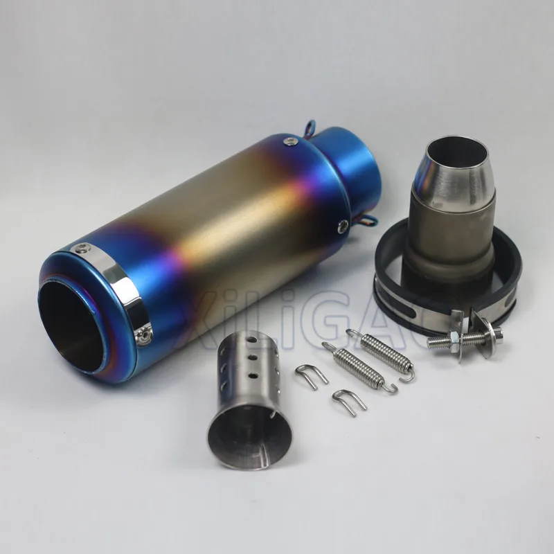 F 60MM 51 мм 60 мм Универсальный мотоцикл SC глушитель Escape Moto Dirt Bike скутер выхлоп дБ убийца ДЛЯ bws PCX 125 - Цвет: F 60MM