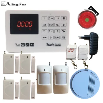 

Gsm Home Security Alarm System Wireless House Burglar Security Alarm System with Motion Detector Door Open Sensor