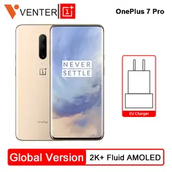 Глобальная версия Oneplus 7 Pro мобильный телефон 8 Гб 256 ГБ Snapdragon 855 6,67 "90 ГГц 2 K экран 48MP NFC Android 9