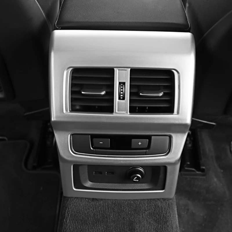 Карманго для Audi Q5 FY, автомобильный Стайлинг, заднее сиденье A/C, вентиляционное отверстие, панель, накладка, рамка, наклейка, аксессуары для интерьера