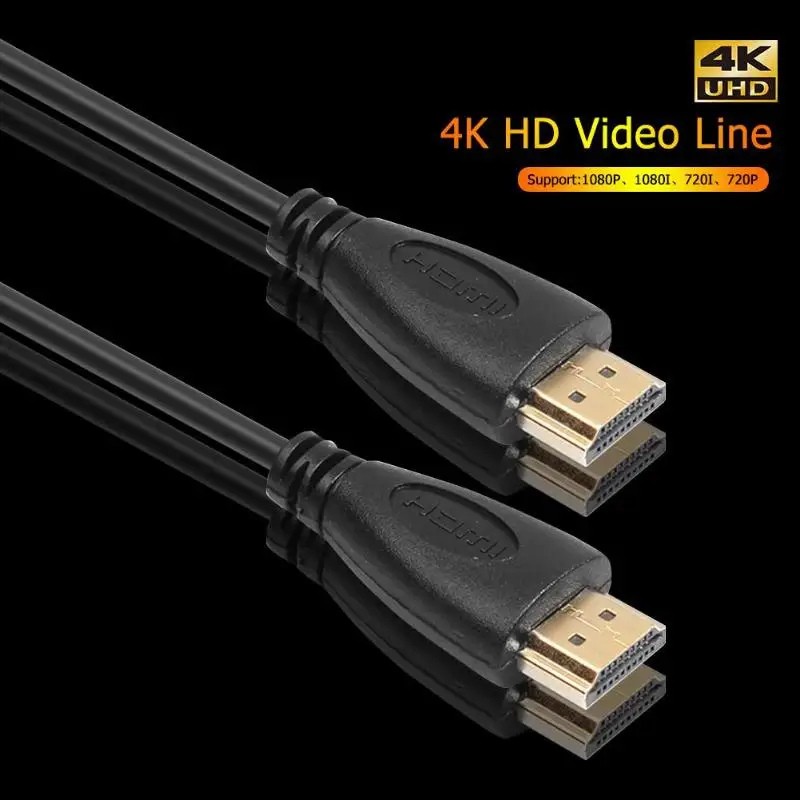 Многофункциональный позолоченный Сверхтонкий высокоскоростной кабель HDMI 1,4 HDTV Ethernet 4K x 2K 3D Аудио возврат 8 длины 0,5 m-15 m Новинка