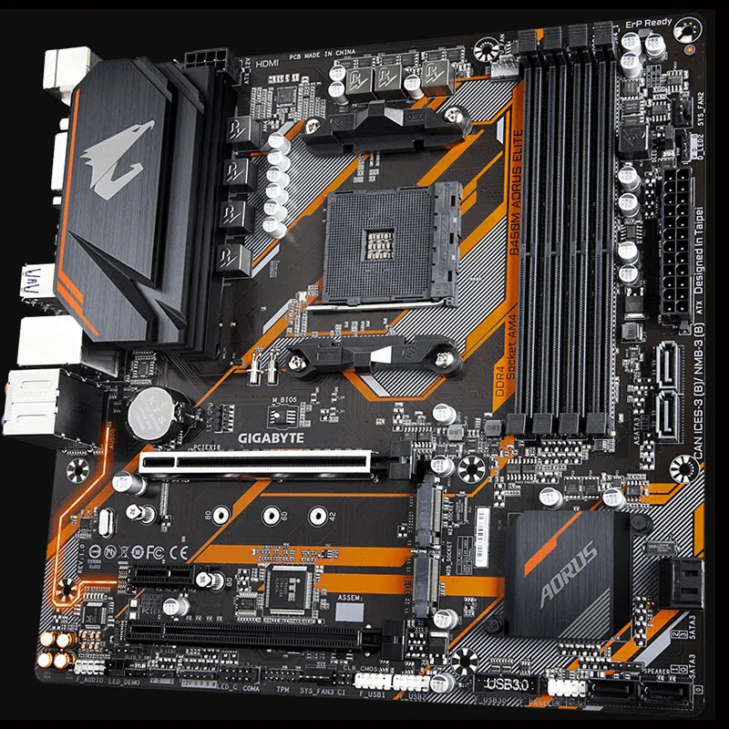 GIGABYTE B450M AORUS ELITE Socket AM4 2nd and 3rd