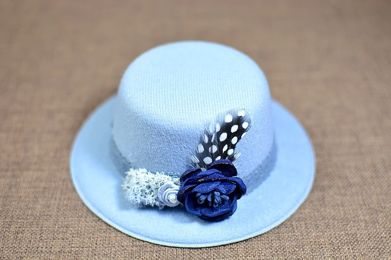 1 New original design baby princess small hat newborn photography props photo cute hat studio party - Цвет: 1