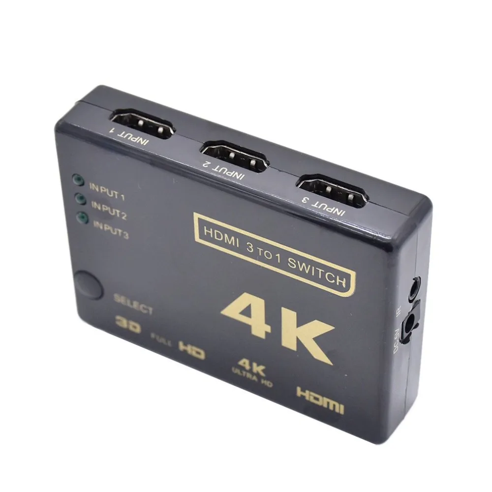 Портативный Ультра HD HDMI 4K x 2K 3D Аудио Видео разветвитель 1080P мультипросмотра высокой четкости мультимедийный интерфейс коммутатор