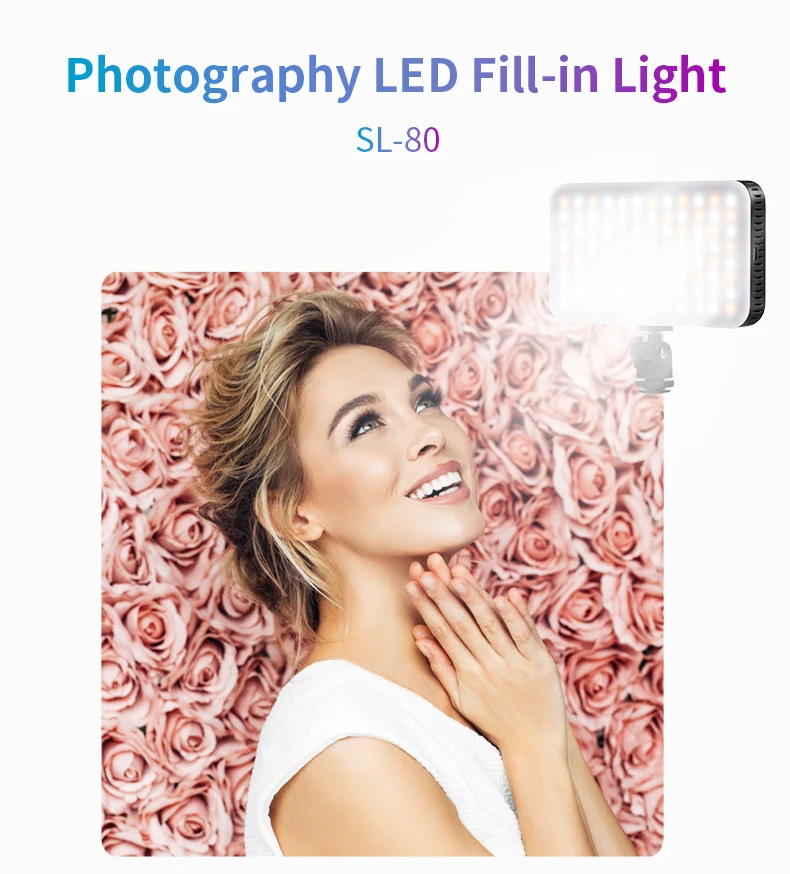 Светодиодный светильник лампы для DSLR Камера видеокамеры фотографии мини