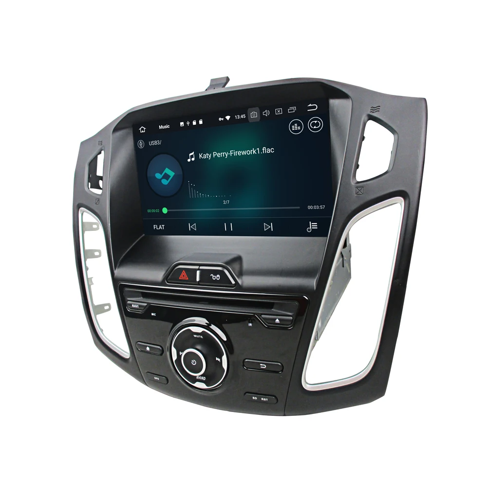 Android 9,0, четыре ядра, 4 Гб ОЗУ, 64 Гб ПЗУ, автомобильный DVD gps навигатор, мультимедийный плеер, стерео для FORD Focus 2012 2013
