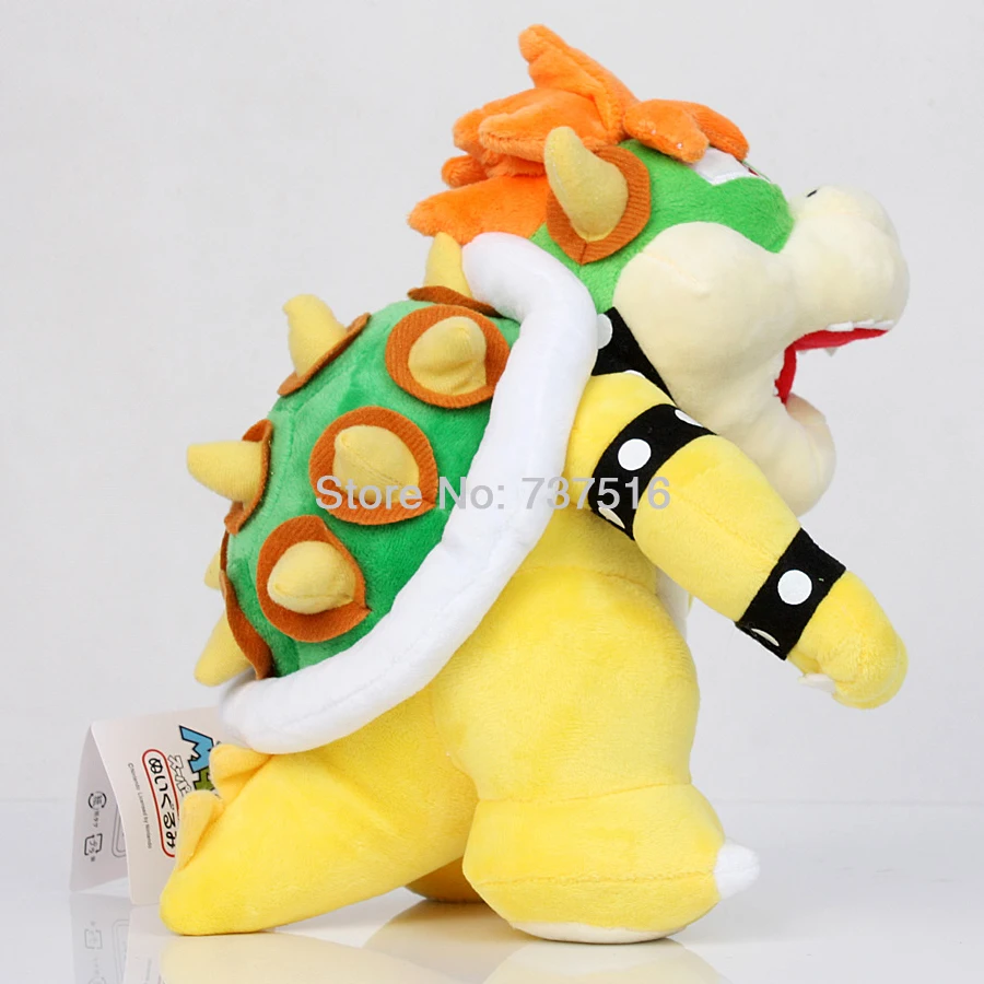 Аниме Super Mario Bros стоящий желтый Koopa& Green Plushie King Купа Боузер плюшевая кукла мягкая игрушка рождественские подарки для детей