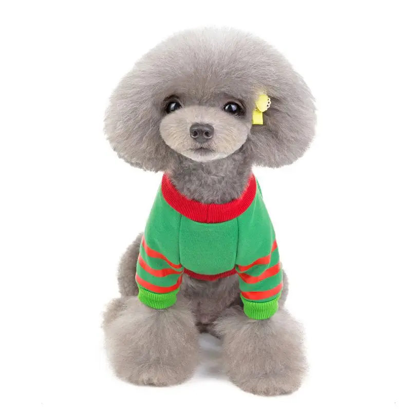 Dog Clothes Autumn Winter Warm Sweatshirt Pet Jacket Coat Puppy Christmas Clothing Hoodie for Small Medium Dogs Yorkshire Outfit
