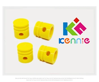 

20/50/100pcs/lot PLASTIC MOTOR, PISTON Compatible Technology Accessories Engine V8 parts / accessories NO.2851 Yellow Pistons