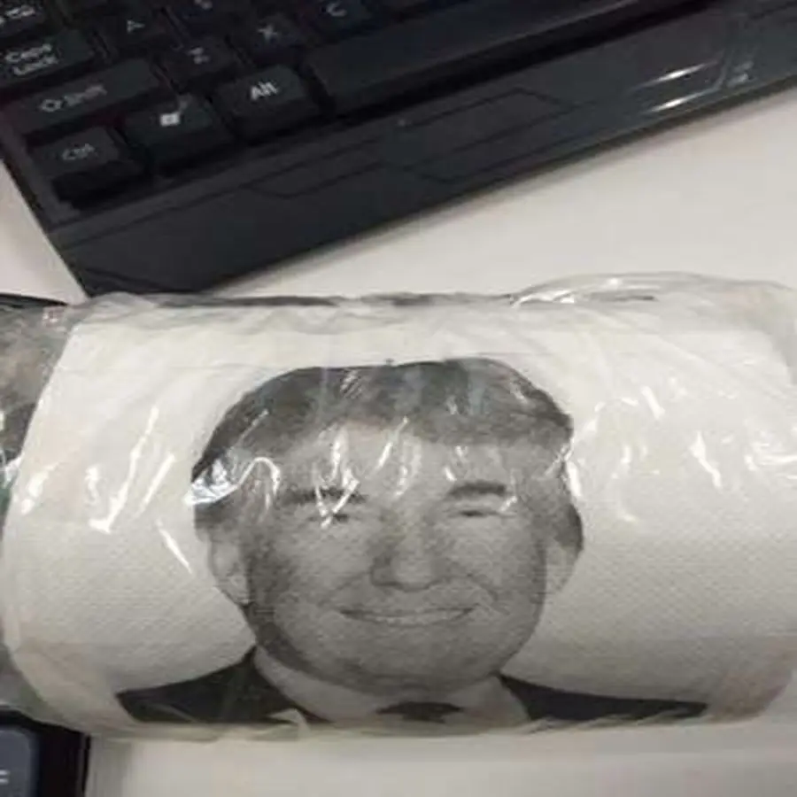 1 рулон забавной туалетной бумаги Президент Трамп Дональд шуточная туалетная