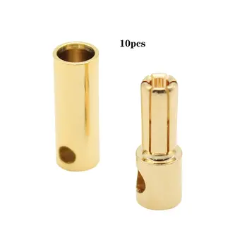 

5.0mm Male And Female Banana Plug 10 Sets Of Connectors 10Pcs Male Connector 10Pcs Female Connector Set