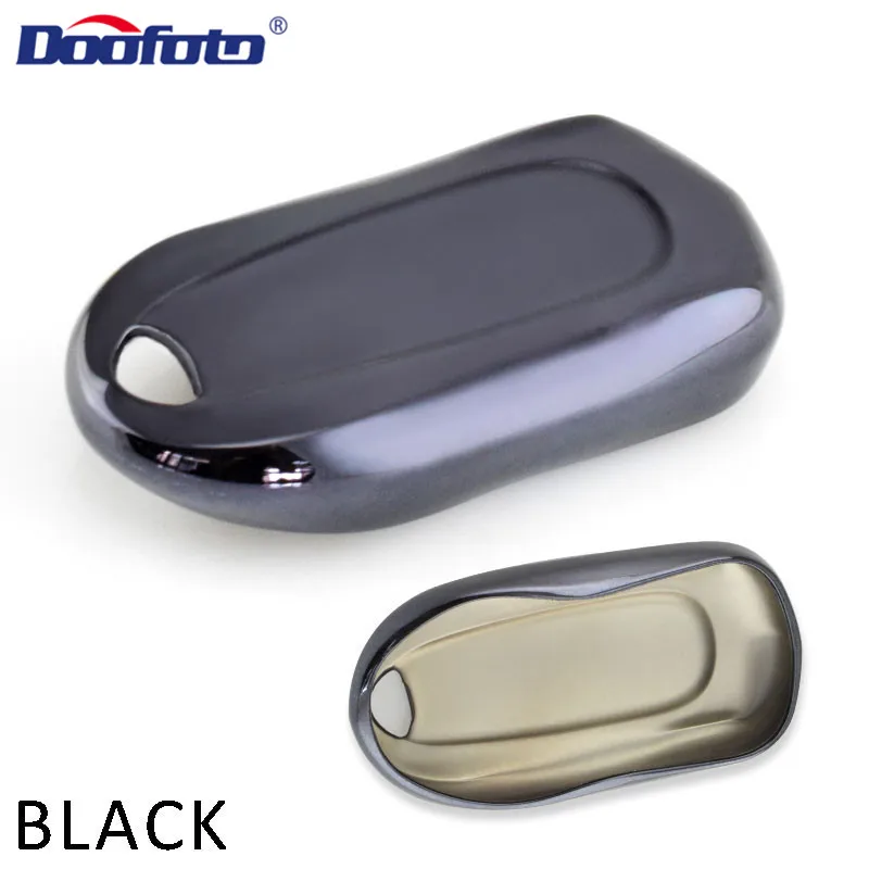Doofoto чехол для ключей автомобиля Opel Buick Astra Insignia Astra Corsa Zafira Mokka Vivaro Meriva аксессуары защитный чехол для смарт-ключей - Цвет: Черный