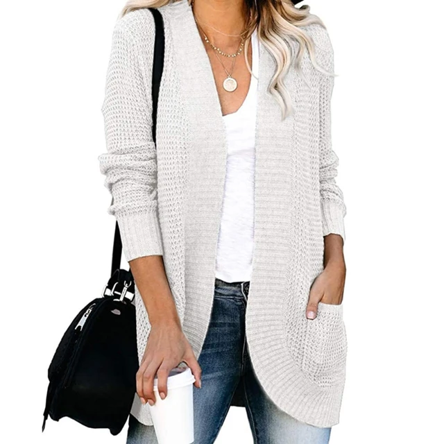 Women Autumn Chunky Knitted Cardigan 