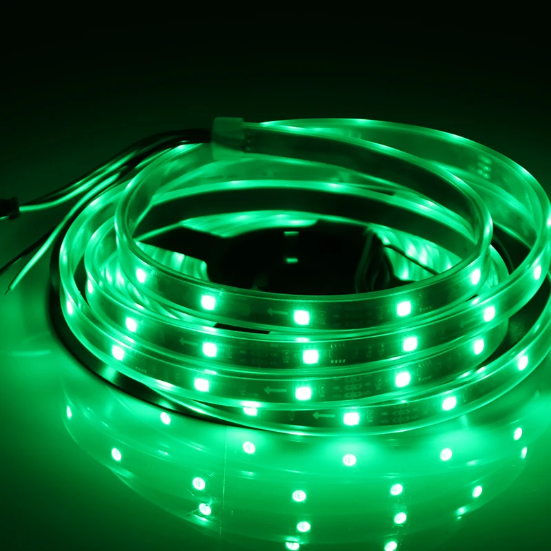 WS2811 Пиксельная Светодиодная лента светильник DV12V 30 светодиодов/м Rgb полноцветная