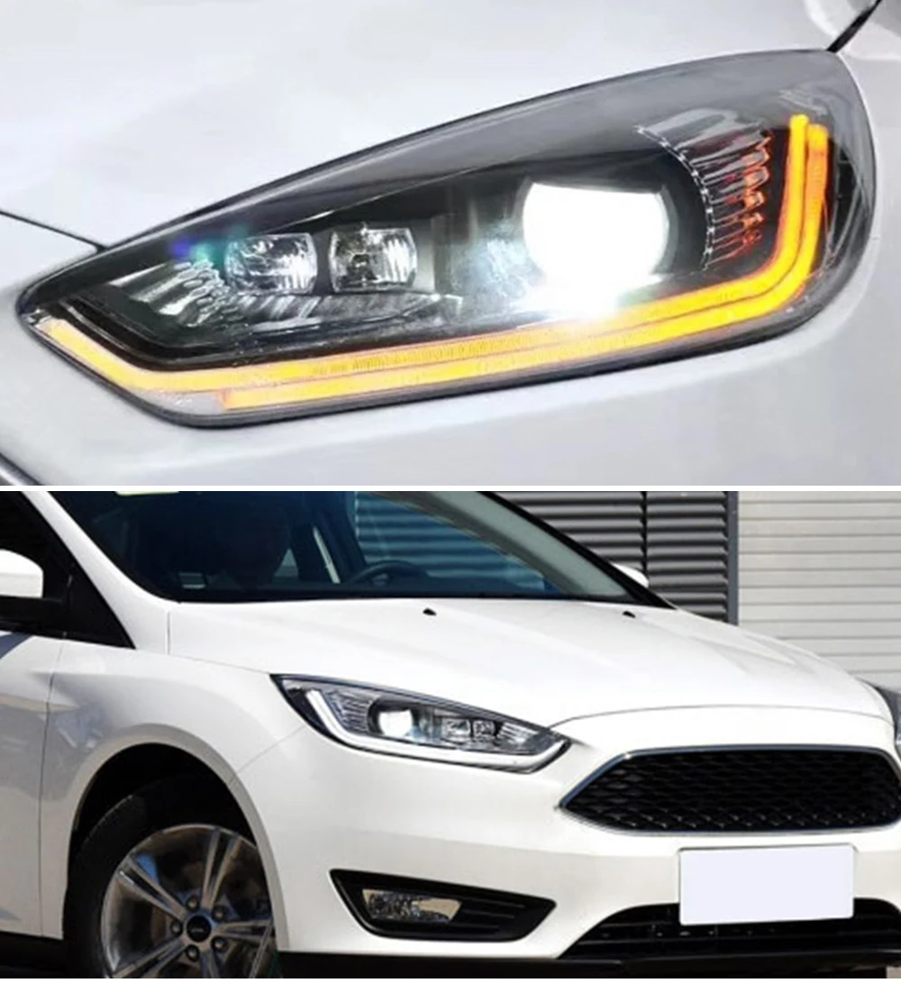 CSCSNL 2 шт. автомобильный Стайлинг для Ford Focus фары светодиодный DRL Противотуманные фары Дневные ходовые огни HID комплект