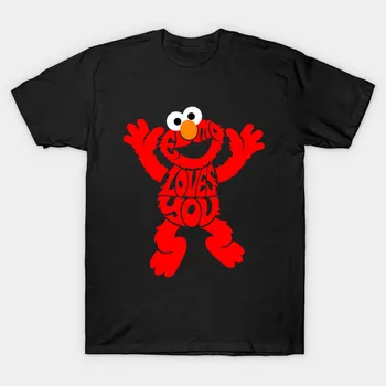 

Men t-shirt Elmo Loves You tshirt Women t shirt