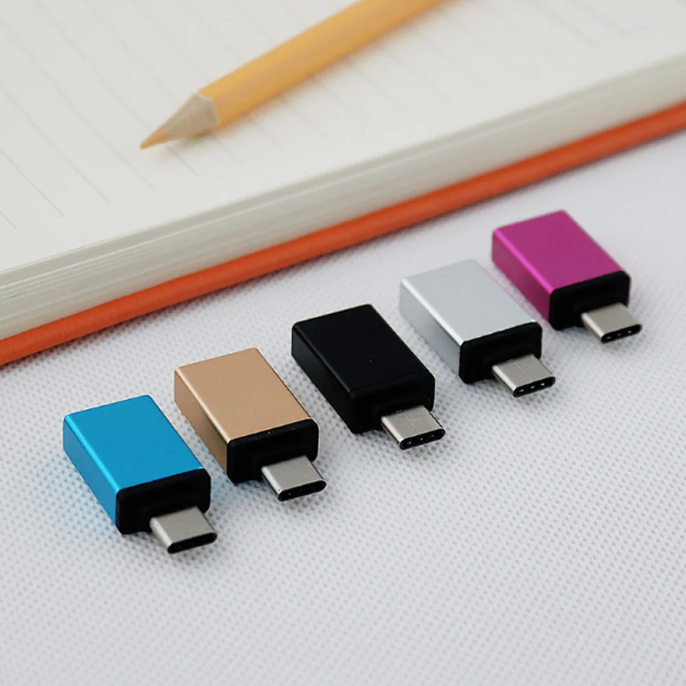 USB металлический адаптер для type-C к USB кабели для мобильных телефонов конвертер для huawei для Xiaomi