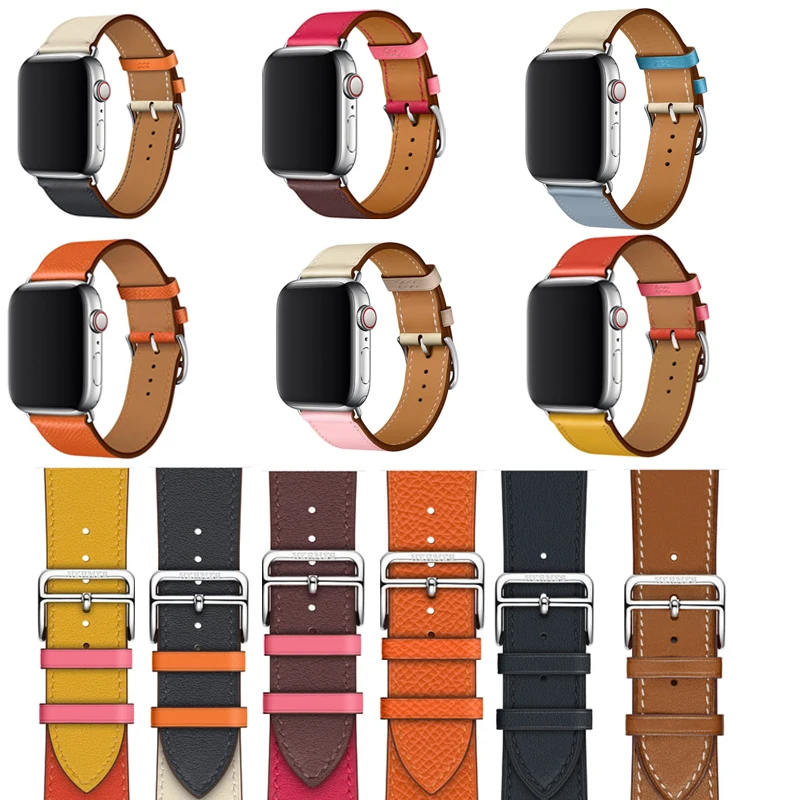 Кожаный ремешок для apple watch iwatch 5 42 мм 44 38 40 5/4/3/2/1 | Наручные часы