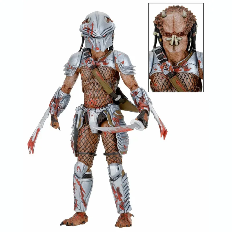 NECA 18 волна специальный Форма Для женщин зубчатые Хищник старших Охота со змеиным рисунком шрам железа 7-дюймовый мобильный Гараж Комплект