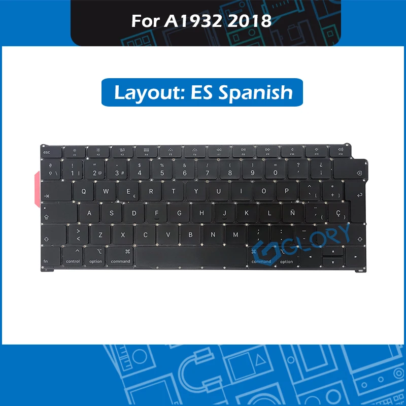 New A1932 Keyboard ES Spanish Layout For font b Macbook b font Air 13 3 Late