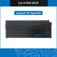 New A1932 Keyboard ES Spanish Layout For Macbook Air 13.3″ Late 2018 Spain standard Keyboard Replacement MRE82