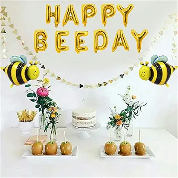 

Mommy To Bee Baby Shower Decorations Bumble Bee Disposable Tableware Set Kids Birthday Party Decor Supplies Kids Gift