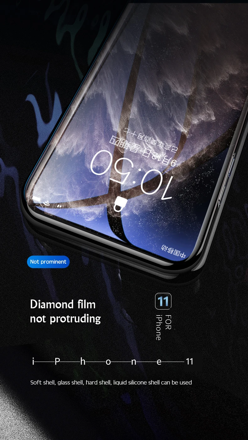 10D полное покрытие, Защитное стекло для iPhone 11 Pro MAX XS MAX XR X 7 8 6 6S Plus, закаленное стекло, защитная пленка с закругленными краями