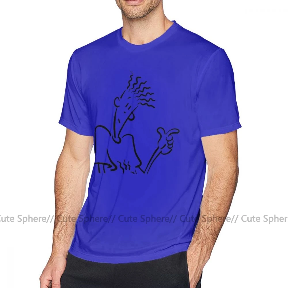 Fido Dido футболка Fido Dido мужская футболка мужская 6xl хлопковая футболка с коротким рукавом Пляжная футболка с принтом - Цвет: Blue