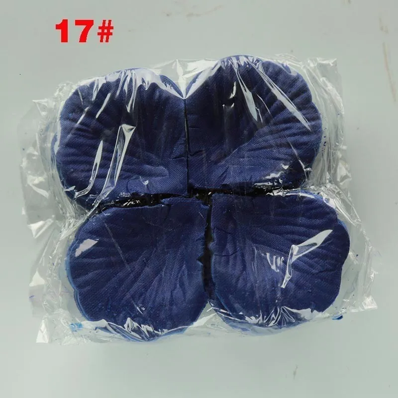 dark blue 500 шт, шелковые лепестки роз, листья, украшения для свадебного стола, лепестки роз,, романтическое украшение, cavienon Petalos - Цвет: dark blue