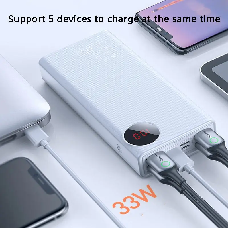 TUOSHIKE 30000 мАч power Bank Быстрая зарядка для Iphone PD QC3.0 светодиодный дисплей Внешняя батарея зарядное устройство для Xiaomi samsung power bank