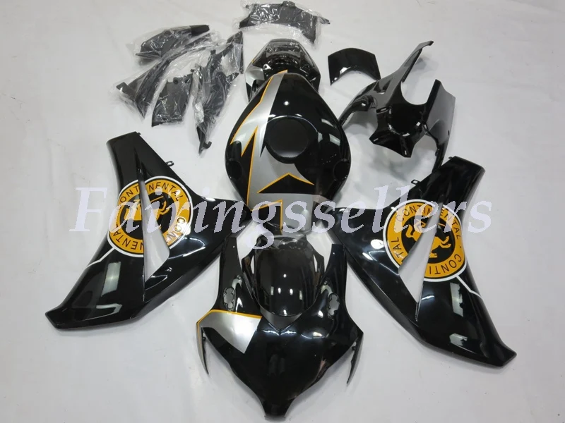 Инъекций ABS Полный обтекатели комплект Подходит для HONDA CBR1000RR 2008 2009 2010 2011 CBR1000RR 08-11 CBR1000 обтекателя Черный - Цвет: black