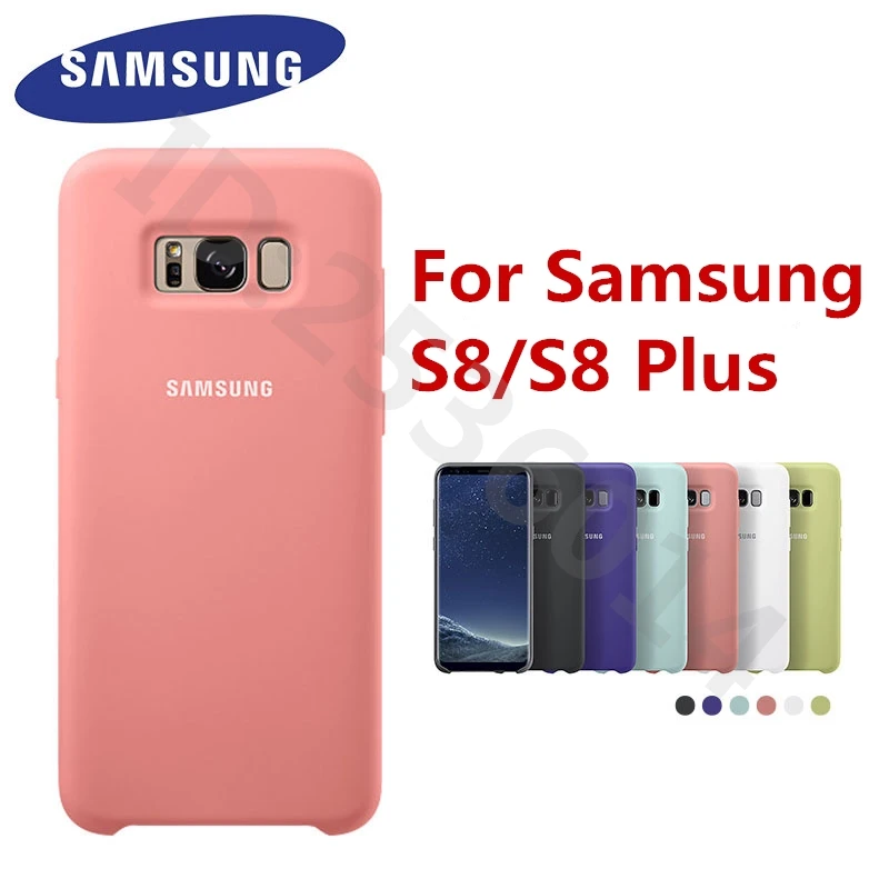 

Original Samsung Galaxy S8/S8 Plus Cover Silicone Case Soft Back Protective Cover 360 Protection For Samsung G950 G955 Phone