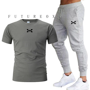 

Pants Men Sweatpants+men running t-shirts men sets jogging Sportswear men Pants Gym Fitness Sportswear Tracksuit Training Pants