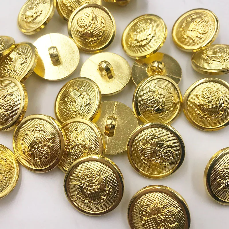20PCS/pack 20MM Gold/Silver Anchor Buttons Plastic Sewing Accessory Shank Button Garment Clothing PT351 3