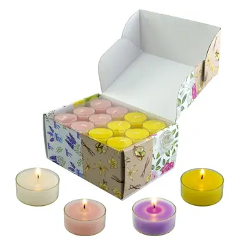 

Tea Lights Candles Votive Candles Wedding Candles 4 Fragrances 4 Hours Burning Tea Wax For Holiday Home Party Wedding Decoration