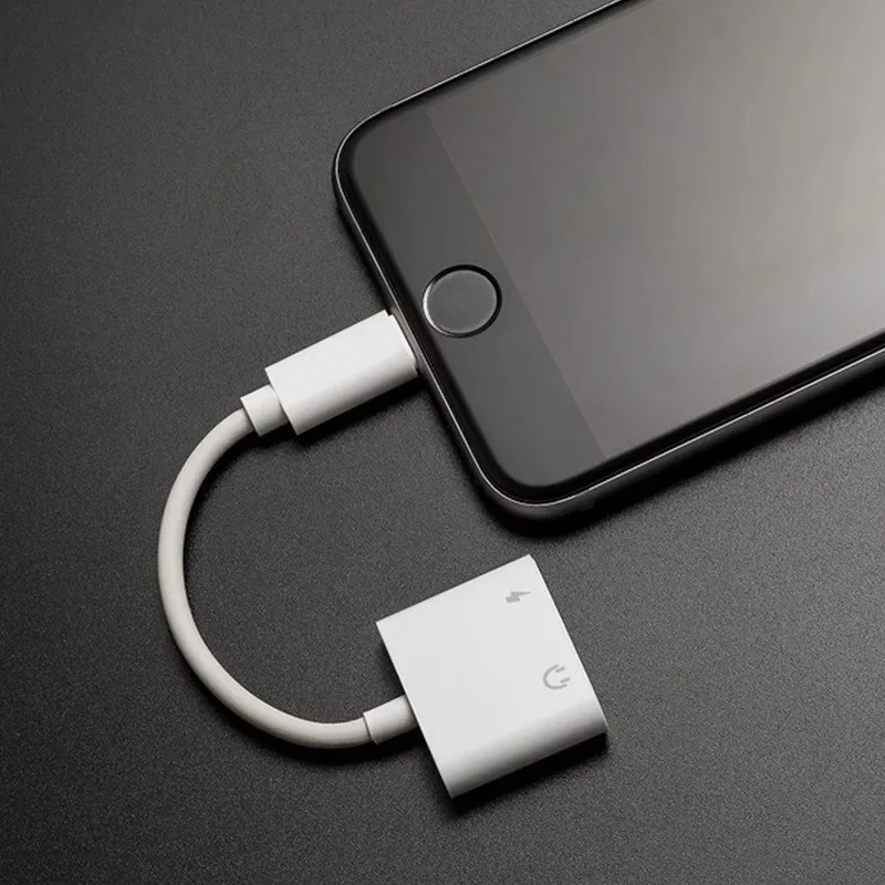 IKSNAIL 2 в 1 зарядное устройство с интерфейсом Lightning адаптер для прослушивания iphone X 8 Plus адаптер для зарядки 3,5 мм разъем разветвитель AUX для iphone XS MAX
