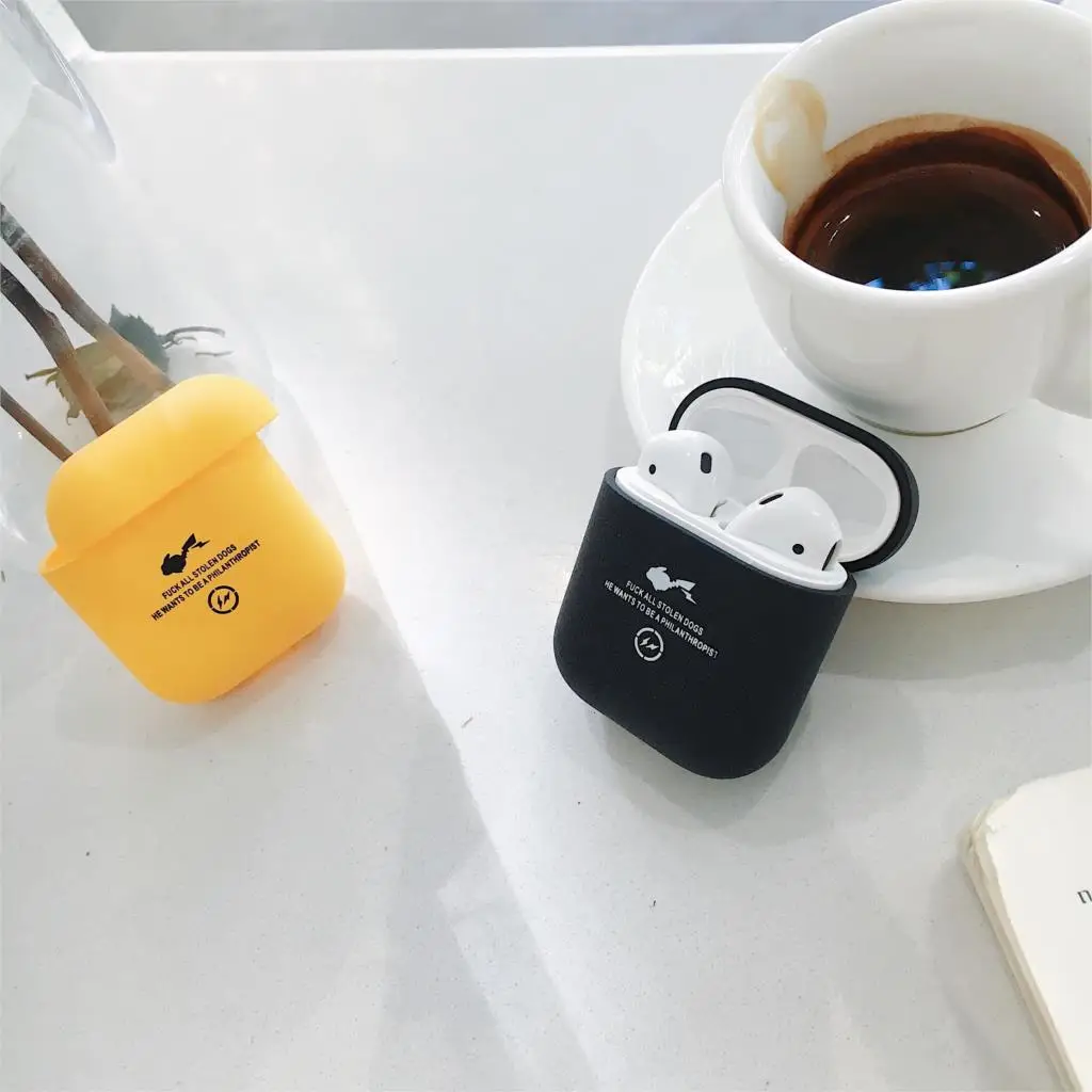 Wireless Bluetooth Earphone Cartoon Cute Pc Case For Apple AirPods Headphones Cases For Airpods 1 2 pc hard Protective Cover
