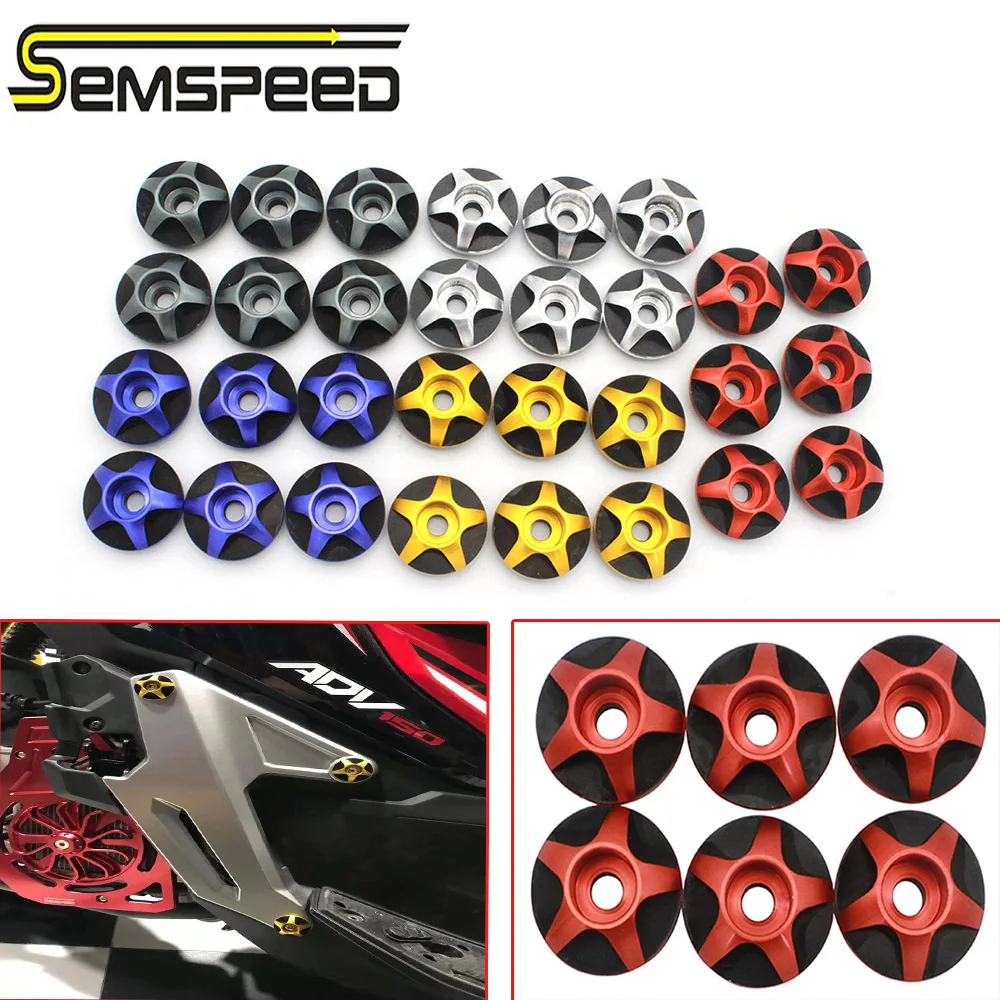 SEMSPEED, аксессуары для мотоциклов adv150, боковая рамка, отверстие, болт, слайдер, подставка, винты, болты, декоративные болты для Honda ADV150