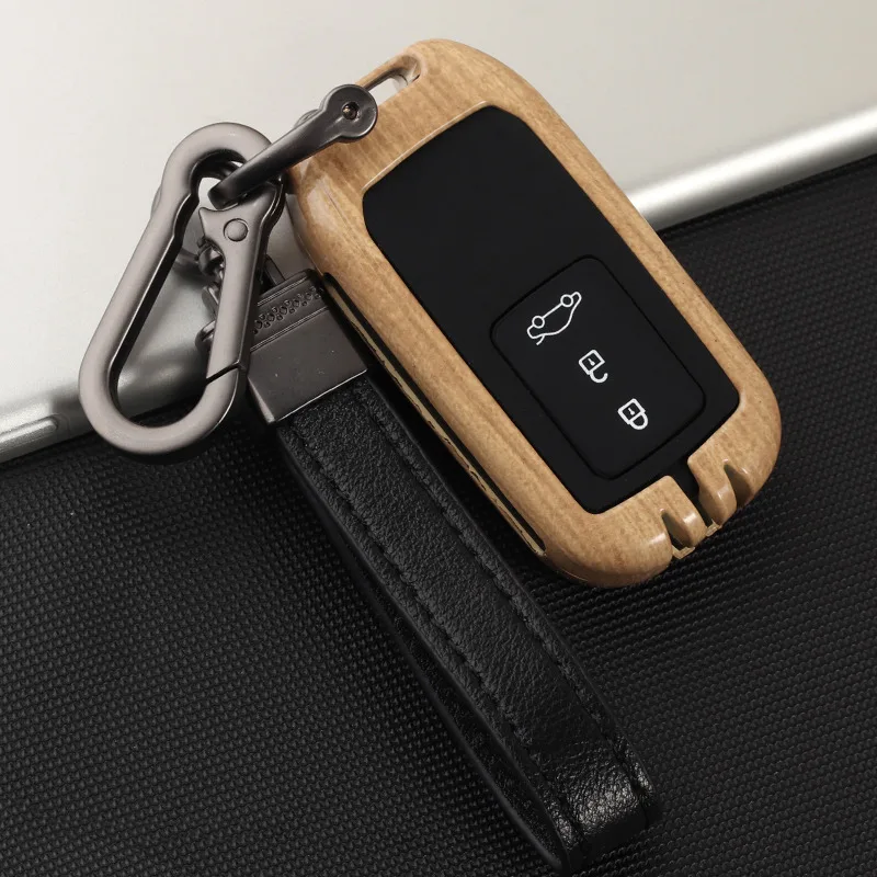 B-wood keychain Цинковый сплав+ силиконовый чехол для ключей автомобиля для Honda accord 9 crider city Vezel Spirior Odyssey Civic Jazz HRV CRV Fit Freed Jade - Название цвета: B-wood keychain