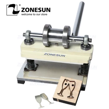 

ZONESUN Manual Leather Die Cutting Machine Handmade Earring Die Cuts Pressing Machine For Punching Clicker Die Steel Rule Die