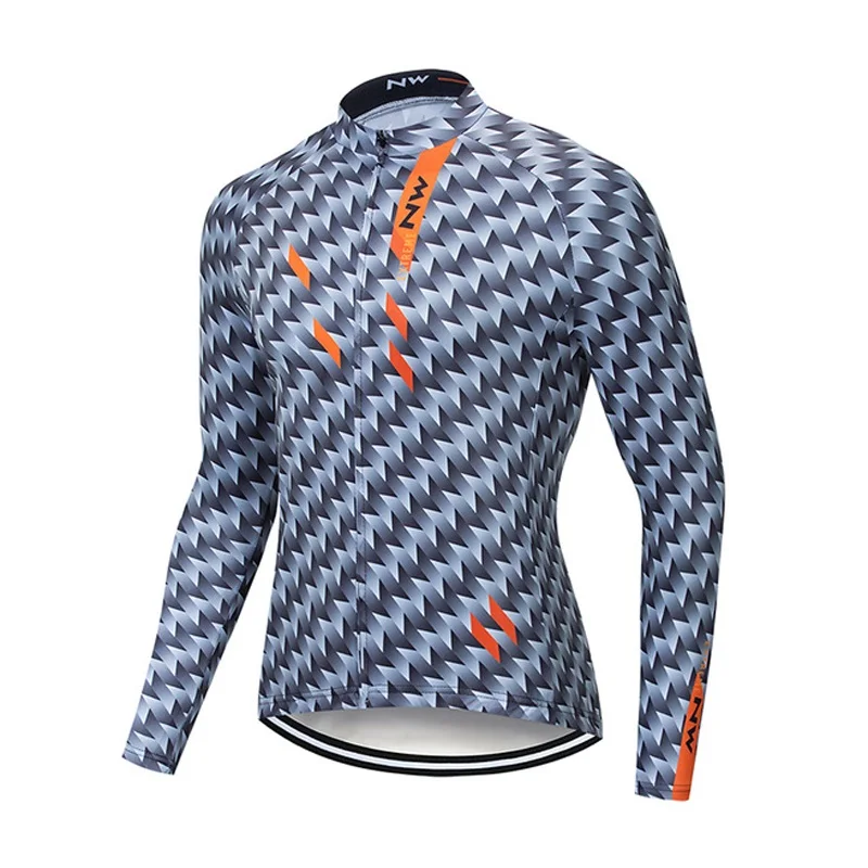 NW Pro велосипедная одежда с длинными рукавами Осенняя мужская одежда из Джерси для горного велоспорта велосипедная одежда мужская велосипедная одежда с длинным рукавом S92637 - Цвет: Q5