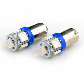 

Truck LED Light Bulbs​ Blue 5SMD T11 BA9S T4W H6W 1445 1985 57 53 BA9S Parts