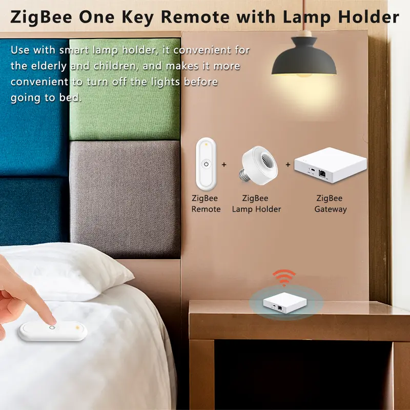 LoraTap ZigBee 3.0 Wireless 14 EU US Push Button Remote Tuya Scene Automation Control Switch Smart Life App Hub Need - Image 3