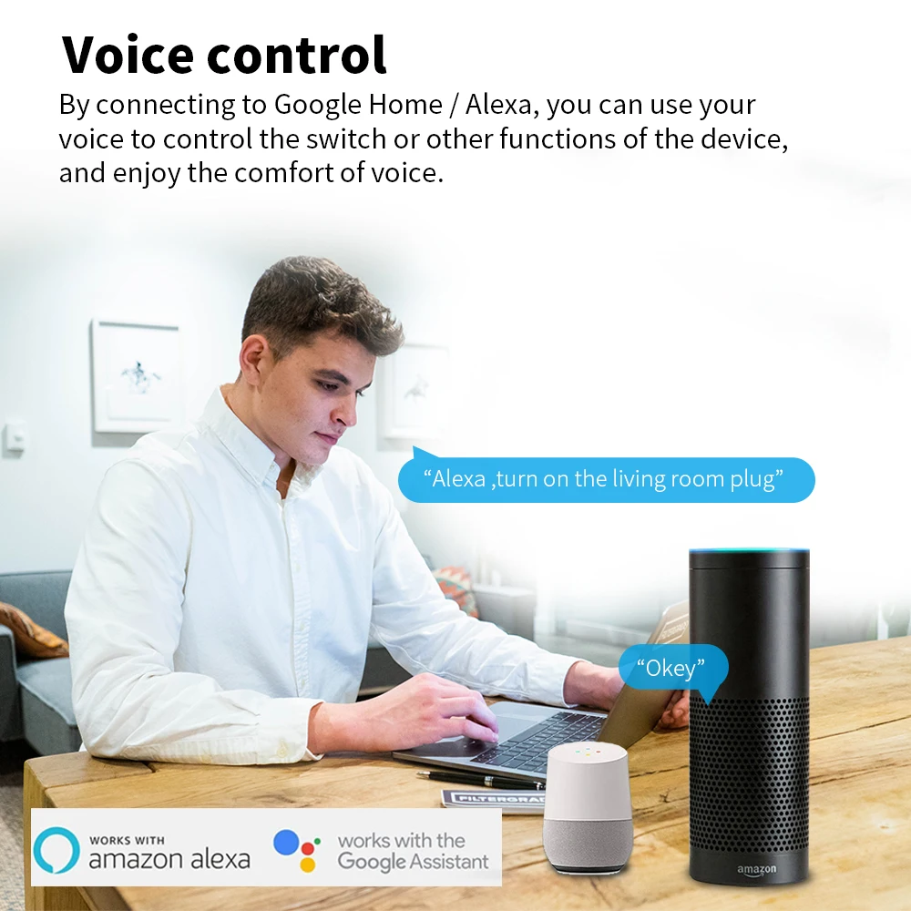 Smart Plug AXUS Tuya ZigBee EU 16A Power Monitor Timer