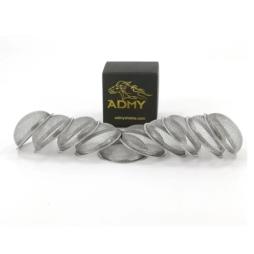 ADMY кальян сетка экран табачный фильтр нержавеющая сталь металлик серебро