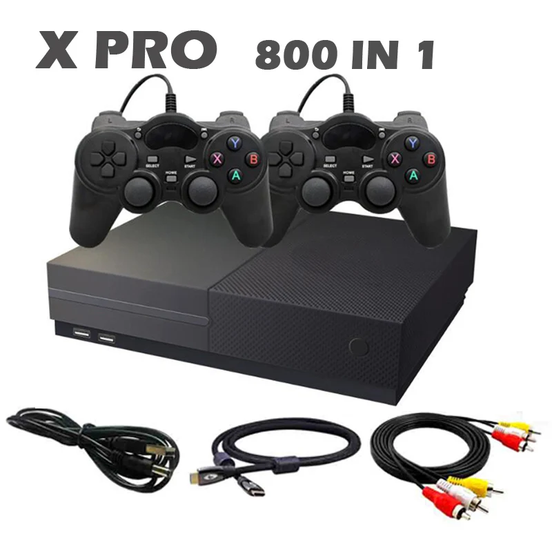 Игровая консоль X PRO Ultra HD 64 бит Поддержка AV 4K HDMI выход Встроенный 800 для PS1